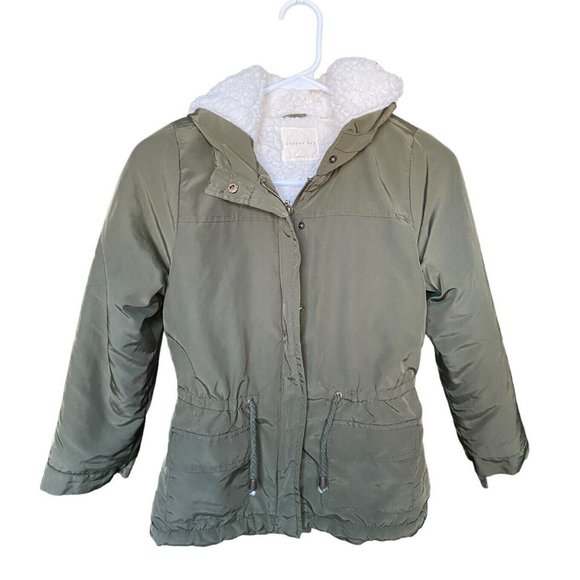 Copper Key Jackets & Coats Copper Key Jacket Green Hooded Shearling